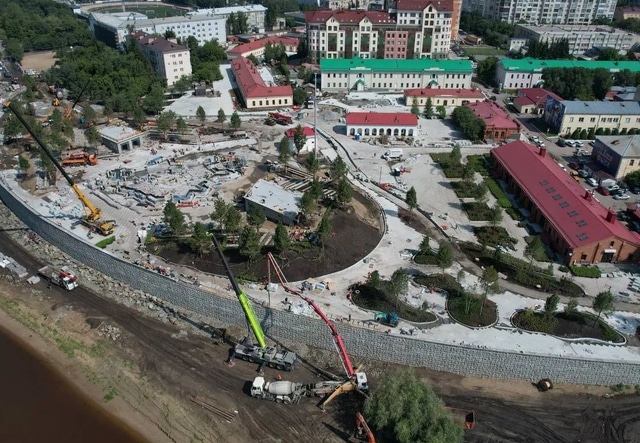 Сухой фонтан в Омской крепости